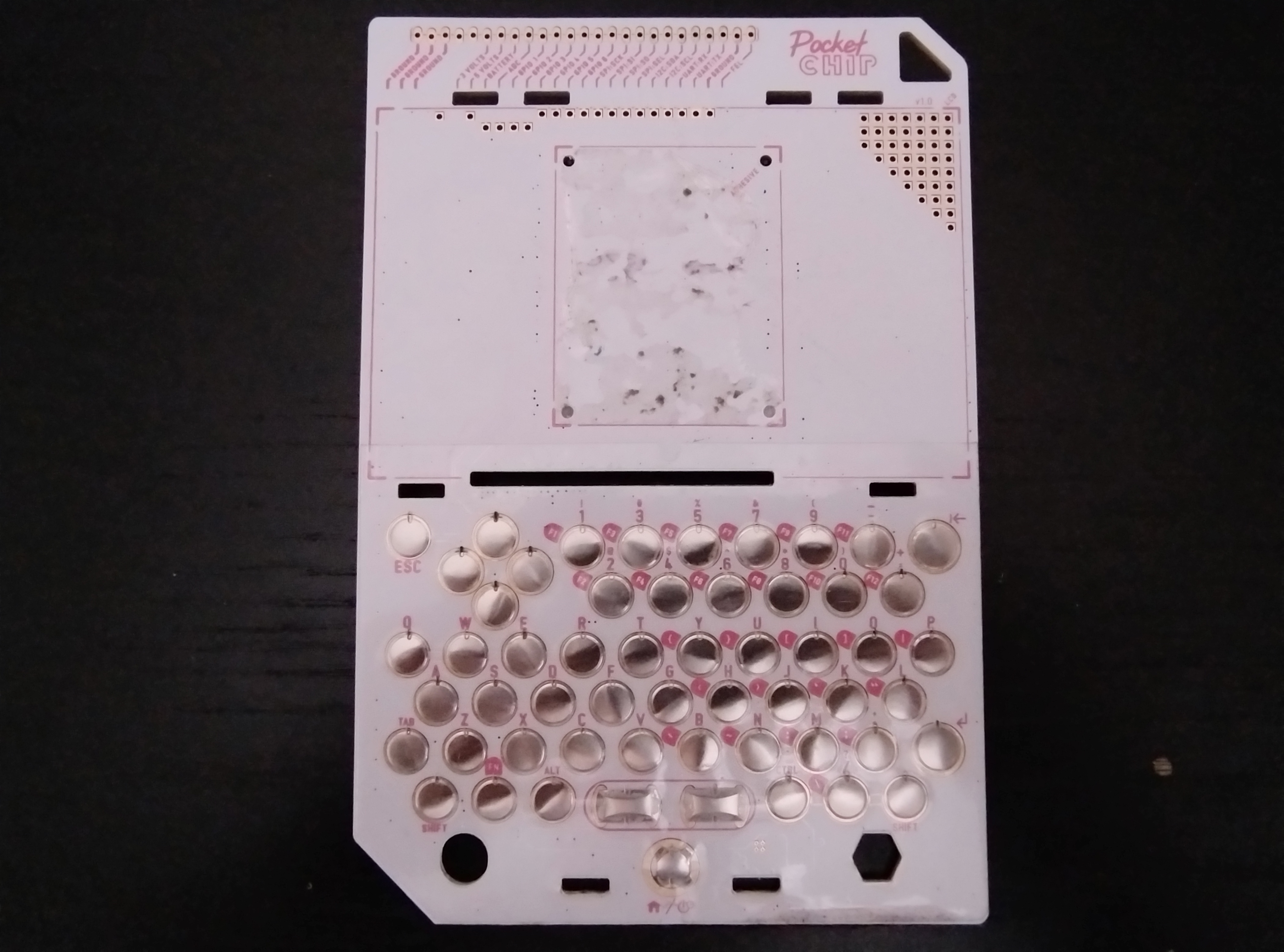 PocketCHIP's board's front